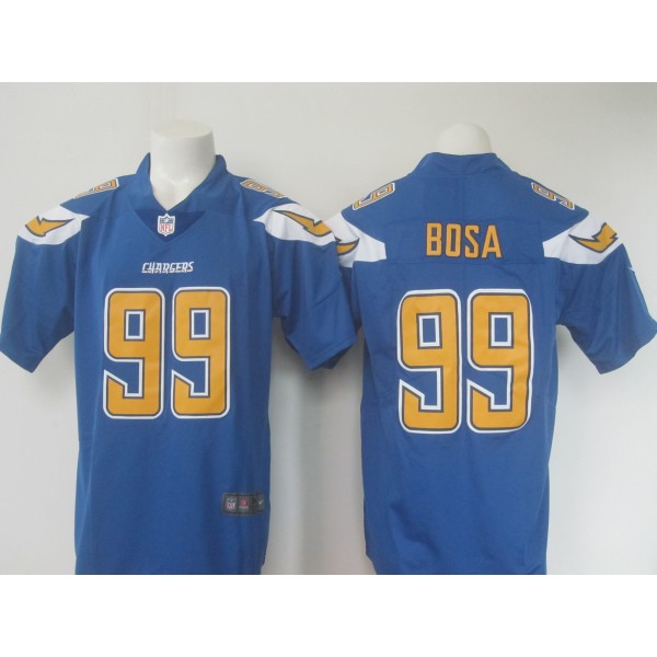 Los Angeles Chargers #99 Joey Bosa Blue Limited Rush Stitched Nike Jersey