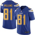 Los Angeles Chargers # 81 Mike Williams Blue Vapor Untouchable Limited Stitched Jersey