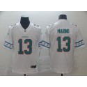 Miami Dolphins #13 Dan Marino White Team Logo Stitched Jersey