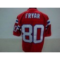 Michell Ness Patriots #80 Irving Fryar Red Stitched Throwback Jersey