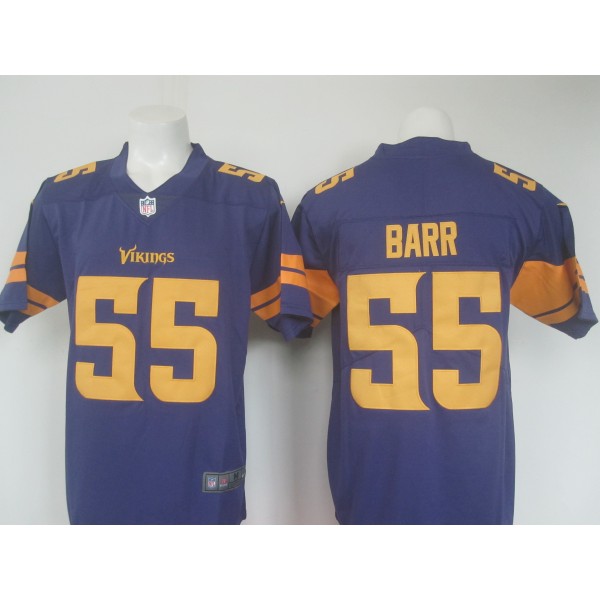 Minnesota Vikings #55 Anthony Barr Purple Limited Rush Stitched Nike Jersey