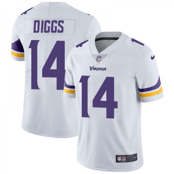 Minnesota Vikings #14 Stefon Diggs White Vapor Untouchable Limited Stitched Jersey