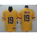 Minnesota Vikings #19 Adam Thielen Gold Inverted Legend Stitched Jersey