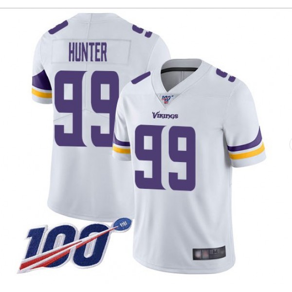 Minnesota Vikings #99 Danielle Hunter White 2019 100th Season Vapor Untouchable Limited Stitched Jersey