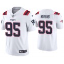 New England Patriots #95 Derek Rivers 2020 White Vapor Untouchable Limited Stitched Jersey