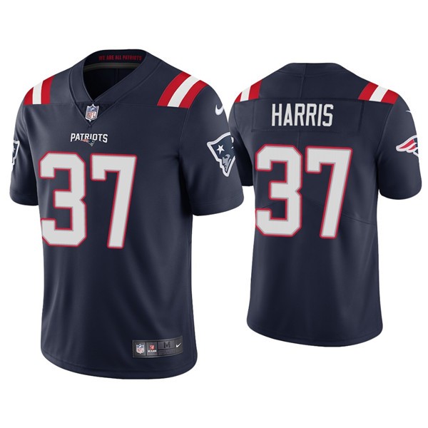 New England Patriots #37 Damien Harris 2020 Navy Vapor Untouchable Limited Stitched Jersey