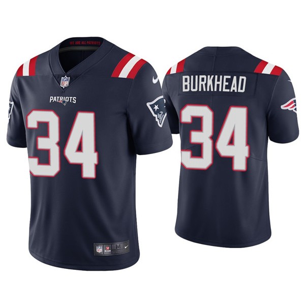 New England Patriots #34 Rex Burkhead 2020 Navy Vapor Untouchable Limited Stitched Jersey