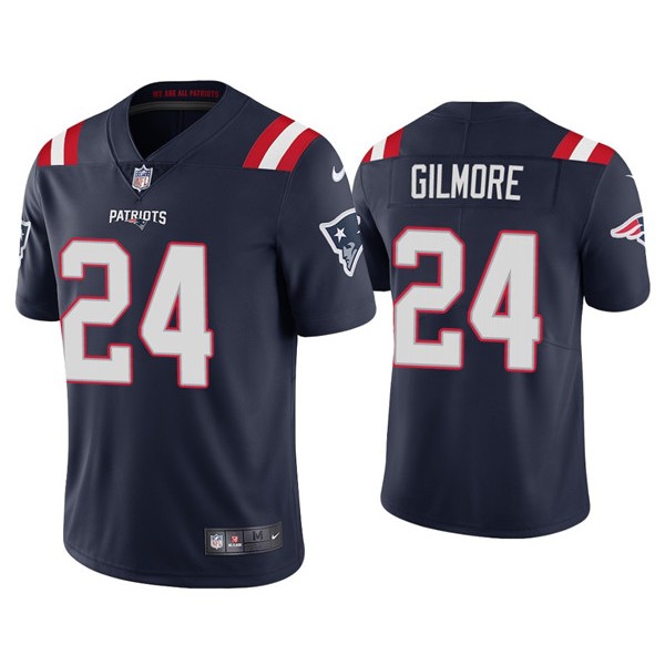 New England Patriots #24 Stephon Gilmore 2020 Navy Vapor Untouchable Limited Stitched Jersey