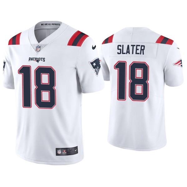 New England Patriots #18 Matthew Slater 2020 White Vapor Untouchable Limited Stitched Jersey
