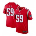 New England Patriots #59 Terez Hall Red Stitched Jersey