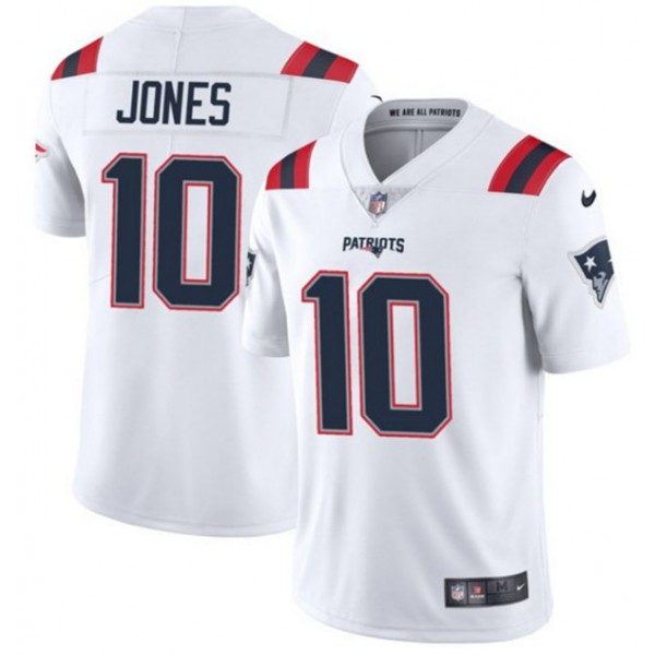 New England Patriots #10 Mac Jones White 2021 Vapor Untouchable Limited Stitched Jersey