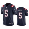 New England Patriots #5 Brian Hoyer 2021 Navy Vapor Untouchable Limited Stitched Jersey