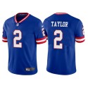 New York Giants #2 Tyrod Taylor Royal Vapor Untouchable Classic Retired Player Stitched Game Jersey