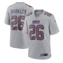 New York Giants #26 Saquon Barkley Gray Atmosphere Fashion Stitched Game Jersey