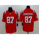 New England Patriots #87 Rob Gronkowski Nike Red Vapor Untouchable Limited Stitched Jersey