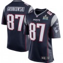 New England Patriots Rob Gronkowski Navy Super Bowl LII Bound Game Jersey