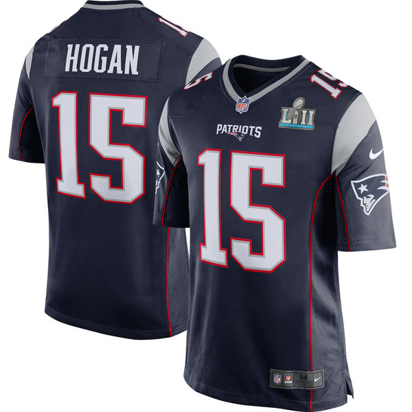 New England Patriots Chris Hogan Navy Super Bowl LII Bound Game Jersey