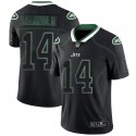New York Jets #14 Sam Darnold Black 2018 Lights Out Color Rush Limited Jersey