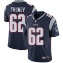 New England Patriots #62 Joe Thuney Navy Blue Vapor Untouchable Limited Stitched Jersey