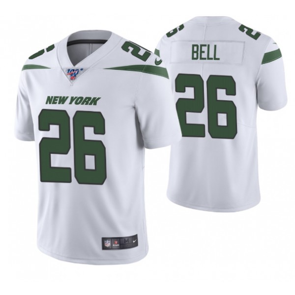 New York Jets #26 Le'Veon Bell White 2019 100th Season Vapor Untouchable Limited Stitched Jersey