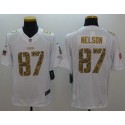 Packers #87 Jordy Nelson White Stitched Limited Salute To Service Nike Jersey