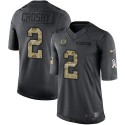 Packers #2 Mason Crosby Black Stitched Limited 2016 Salute To Service Nike Jersey