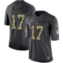 Packers #17 Davante Adams Black Stitched Limited 2016 Salute To Service Nike Jersey