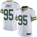 Packers #95 Datone Jones White Stitched Limited Rush Nike Jersey