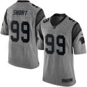 Panthers #99 Kawann Short Gray Stitched Limited Gridiron Gray Nike Jersey