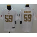 Panthers #59 Luke Kuechly White Stitched Limited Salute To Service Nike Jersey
