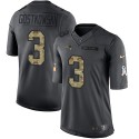 Patriots #3 Stephen Gostkowski Black Stitched Limited 2016 Salute To Service Nike Jersey