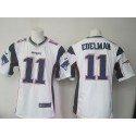 Patriots #11 Julian Edelman White Stitched New Game Nike Jersey