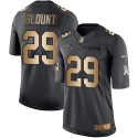 Patriots #29 LeGarrette Blount Black Stitched Limited Gold Salute To Service Nike Jersey