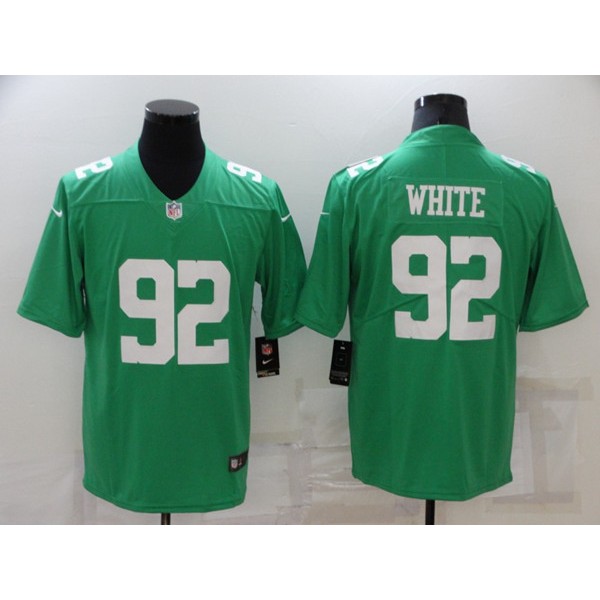 Philadelphia Eagles #92 Reggie White Green Throwback Vapor Untouchable Limited Stitched Football Jersey