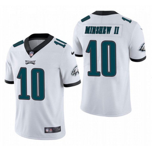 Philadelphia Eagles #10 Gardner Minshew II White Vapor Untouchable Limited Stitched Jersey