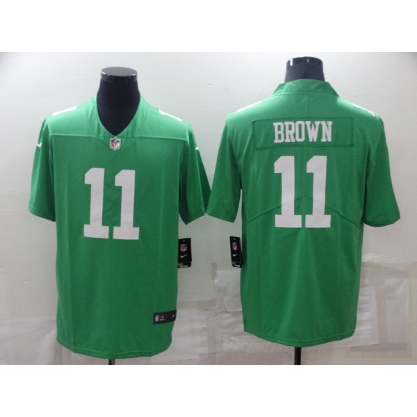 Philadelphia Eagles #11 A. J. Brown Green Vapor Untouchable Limited Stitched Jersey