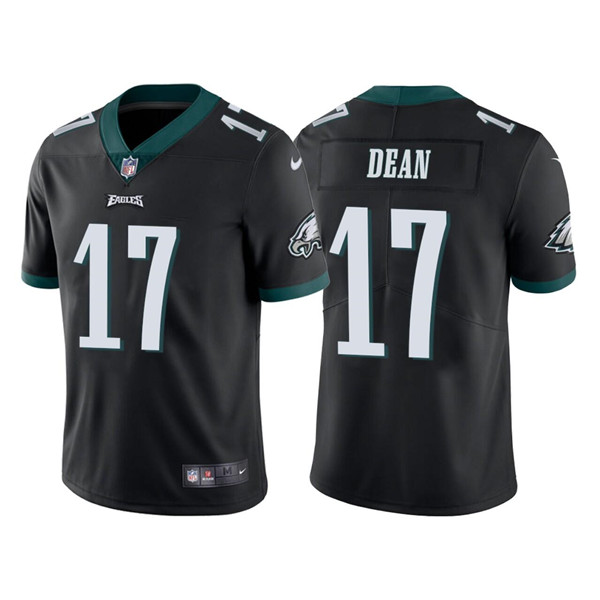 Philadelphia Eagles #17 Nakobe Dean Black Vapor Untouchable Limited Stitched Jersey