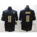 Philadelphia Eagles #11 A. J. Brown Black Camo Salute To Service Limited Stitched Jersey