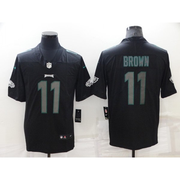Philadelphia Eagles #11 A. J. Brown Black Impact Limited Stitched Jersey