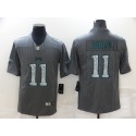 Philadelphia Eagles #11 A. J. Brown Gray Fashion Static Limited Stitched Jersey