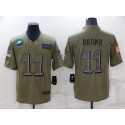 Philadelphia Eagles #11 A. J. Brown Camo Salute To Service Limited Stitched Jersey