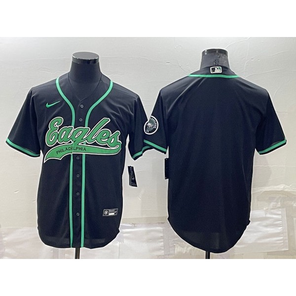 Philadelphia Eagles Blank Navy Stitched Jersey