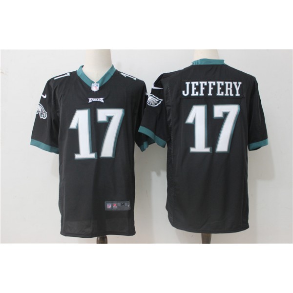 Philadelphia Eagles #17 Alshon Jeffery Nike Black Stitched Game Jersey