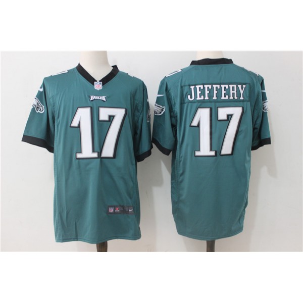 Philadelphia Eagles #17 Alshon Jeffery Nike Green Stitched Game Jersey