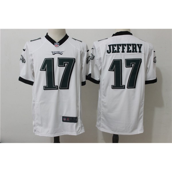 Philadelphia Eagles #17 Alshon Jeffery Nike White Stitched Game Jersey