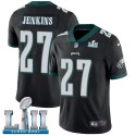Philadelphia Eagles #27 Malcolm Jenkins Black Super Bowl LII Game Stitched Jersey