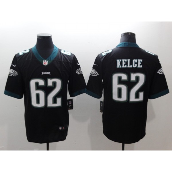 Philadelphia Eagles #62 Jason Kelce Black Vapor Untouchable Limited Stitched Jersey