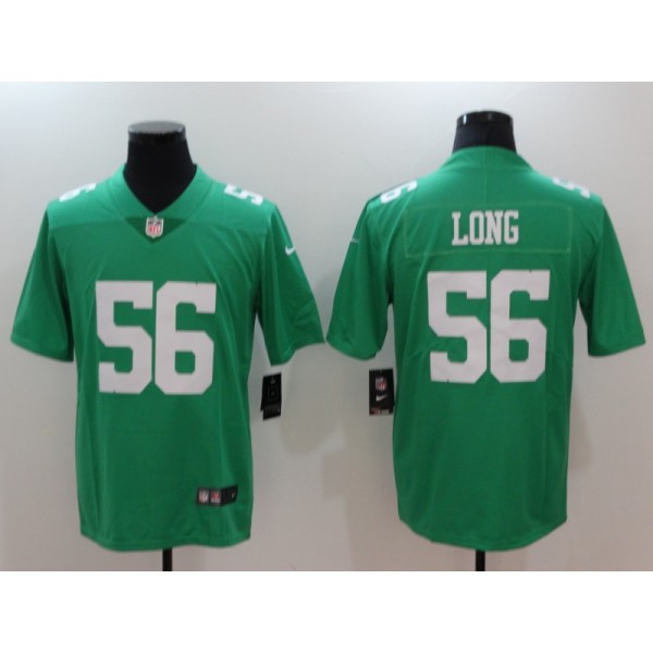 Philadelphia Eagles #56 Chris Long Green Throwback Vapor Untouchable Limited Stitched Jersey