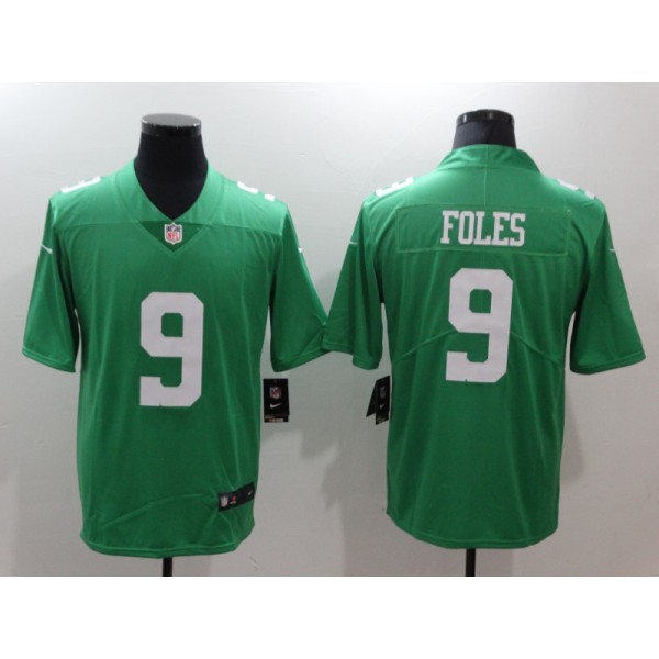 Philadelphia Eagles #9 Nick Foles Green Throwback Vapor Untouchable Limited Stitched Jersey