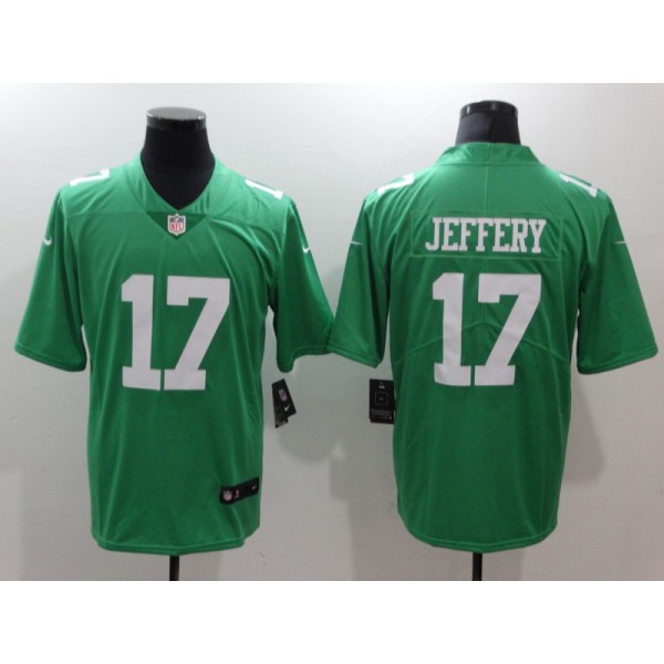 Philadelphia Eagles #17 Alshon Jeffery Green Throwback Vapor Untouchable Limited Stitched Jersey